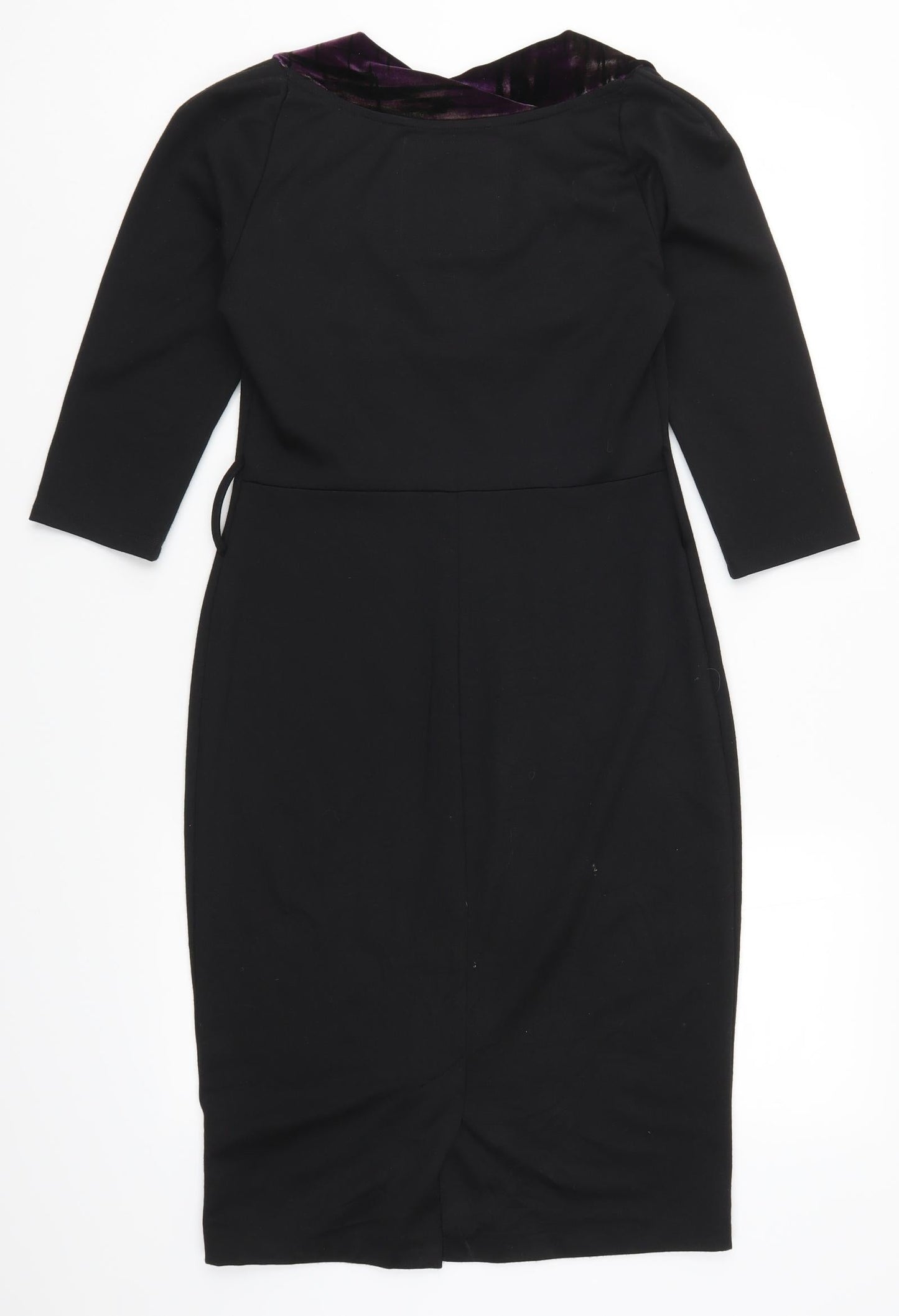 Betty Jackson Womens Black Pencil Dress Size 8