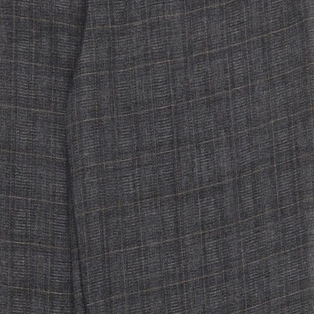 Isle Womens Grey Check  Trousers  Size 12 L29 in