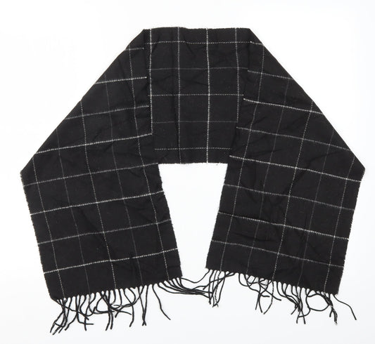 Preworn Womens Black Check   Scarf