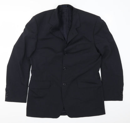 Preloved Preworn Mens Blue   Jacket Suit Jacket Size 40 - Front