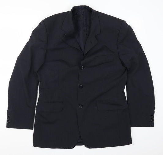 Preworn Mens Blue   Jacket Suit Jacket Size 40