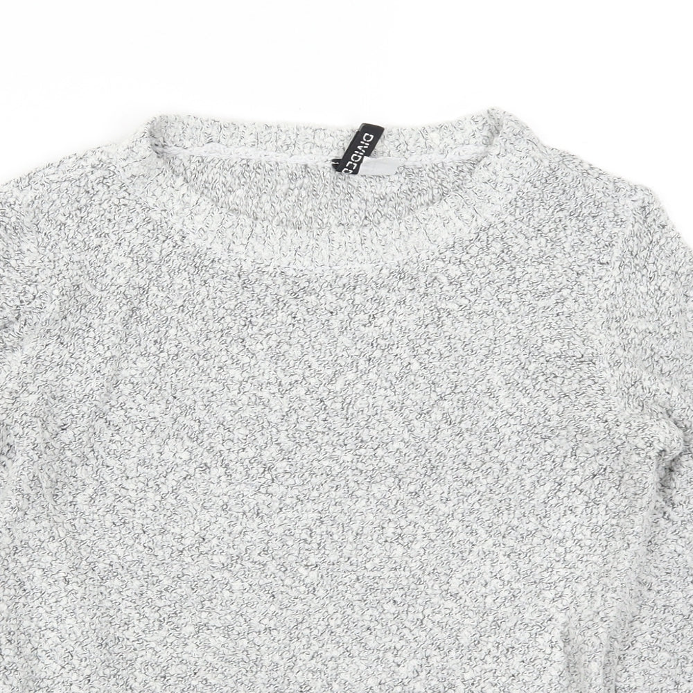H&M Womens Grey  Knit Pullover Jumper Size S