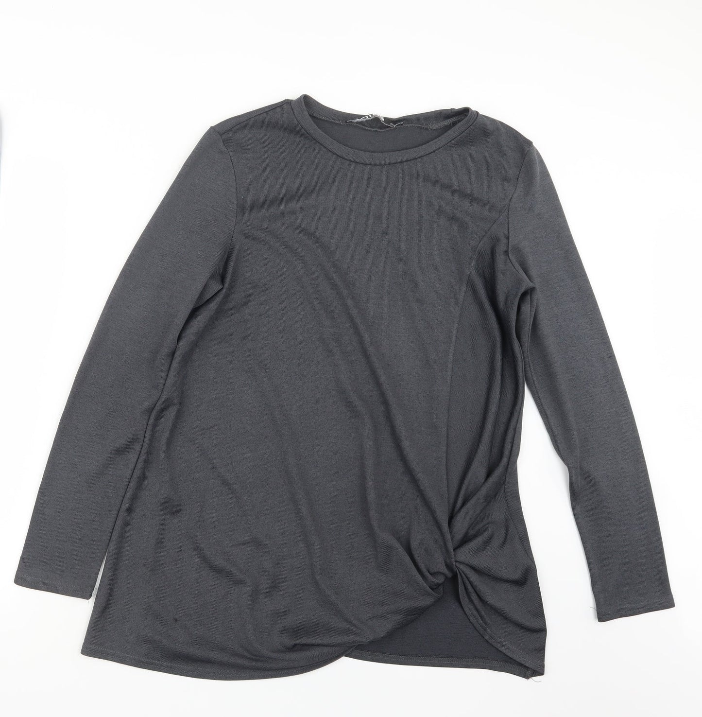 Yoins Womens Grey   Basic T-Shirt Size M