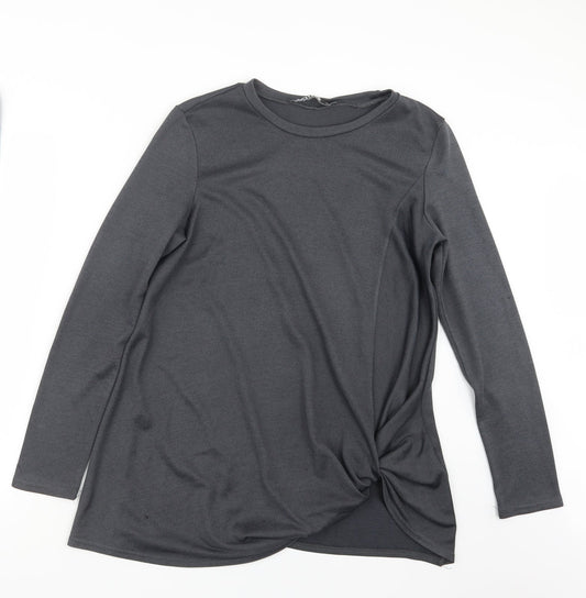 Yoins Womens Grey   Basic T-Shirt Size M