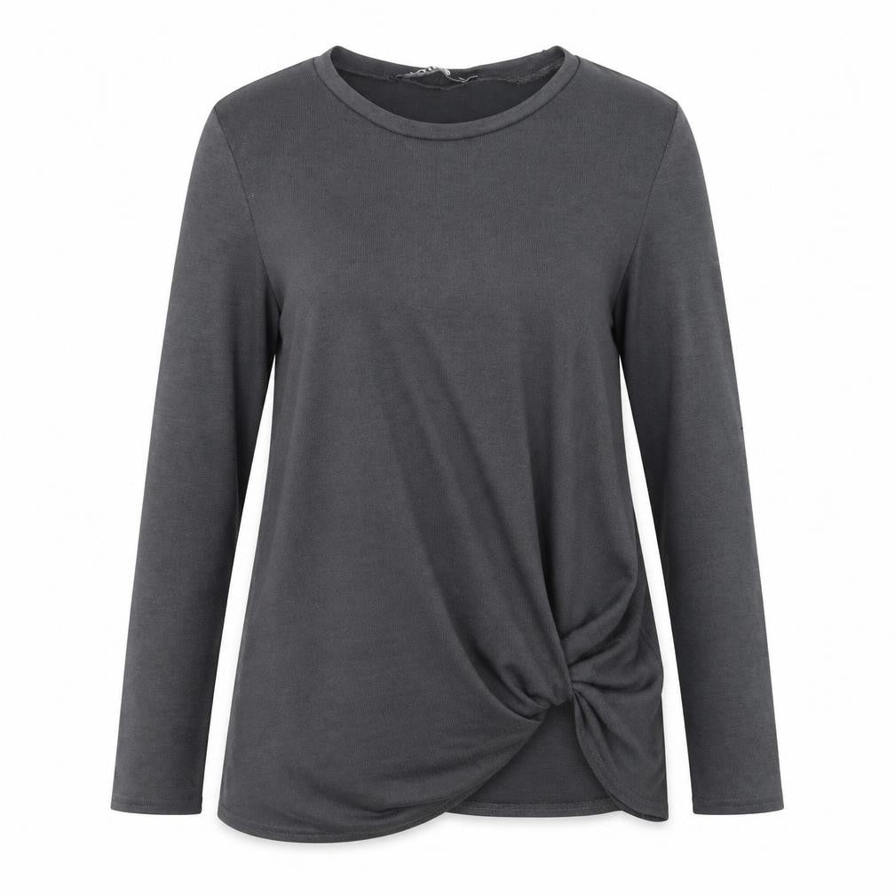 Yoins Womens Grey   Basic T-Shirt Size M