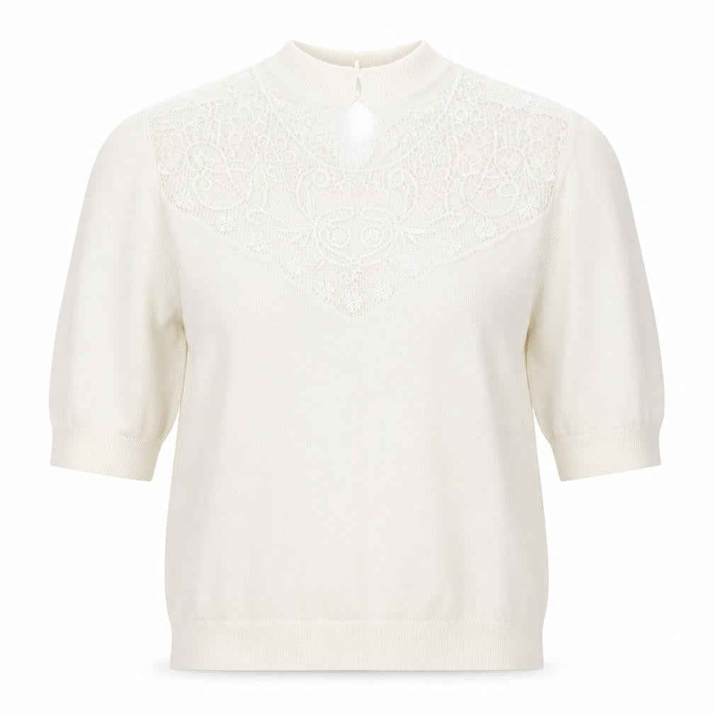 Marks & Spencer Womens White  Knit Pullover Jumper Size 14