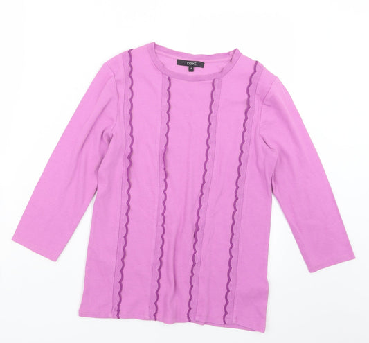 NEXT Womens Purple  Knit Pullover Jumper Size 14