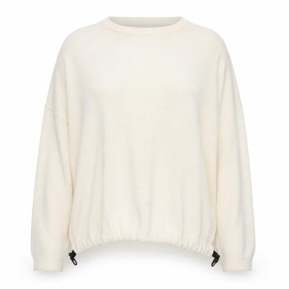 Micha Lounge Womens Ivory  Knit Pullover Jumper Size L