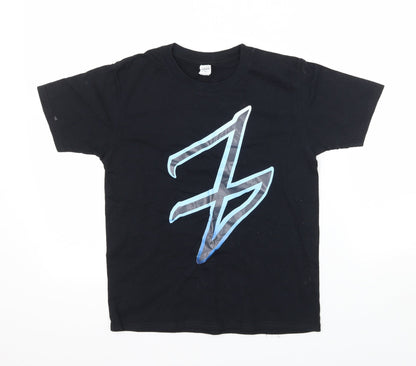 Anvil Boys Black  Jersey Basic T-Shirt Size L  - project parkour