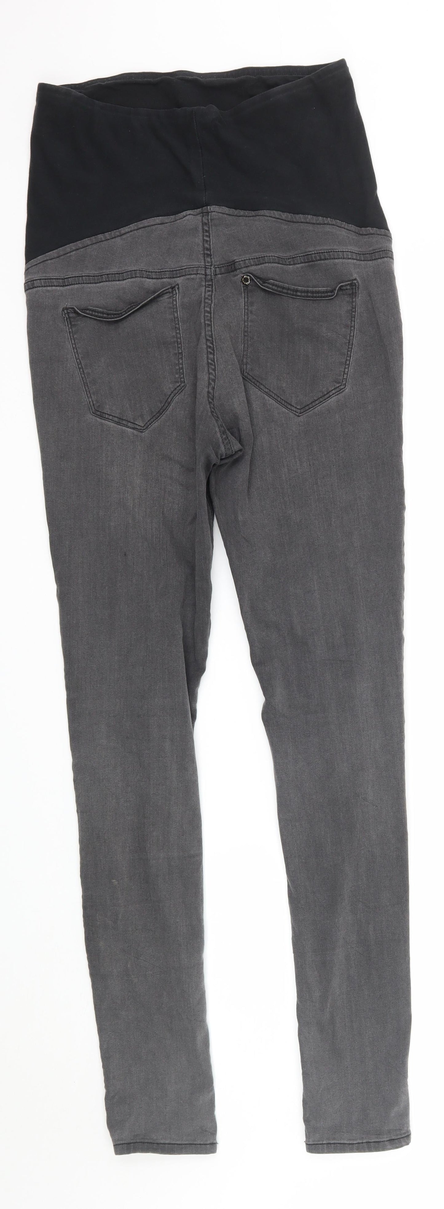 H&M Womens Grey  Denim Skinny Jeans Size 8 L29 in