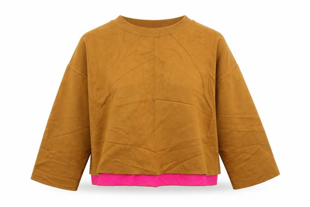 Topshop Womens Brown  Knit Pullover Jumper Size S