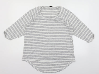 Tu Womens Grey  Knit Pullover Jumper Size 14