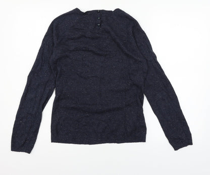Next Womens Blue  Knit Pullover Jumper Size 8