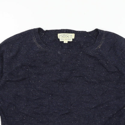 Next Womens Blue  Knit Pullover Jumper Size 8