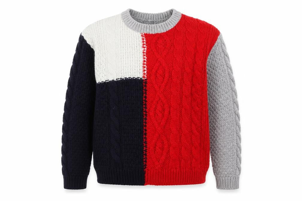 NEXT Girls Multicoloured Geometric Knit Pullover Jumper Size 10 Years