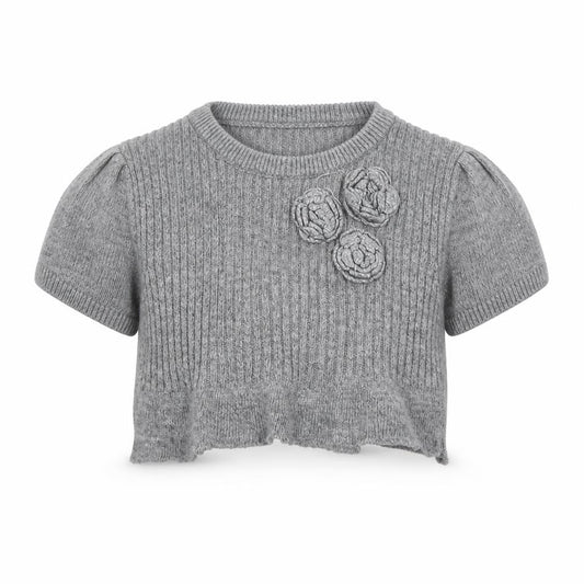 H&M Girls Grey   Pullover Jumper Size 7 Years