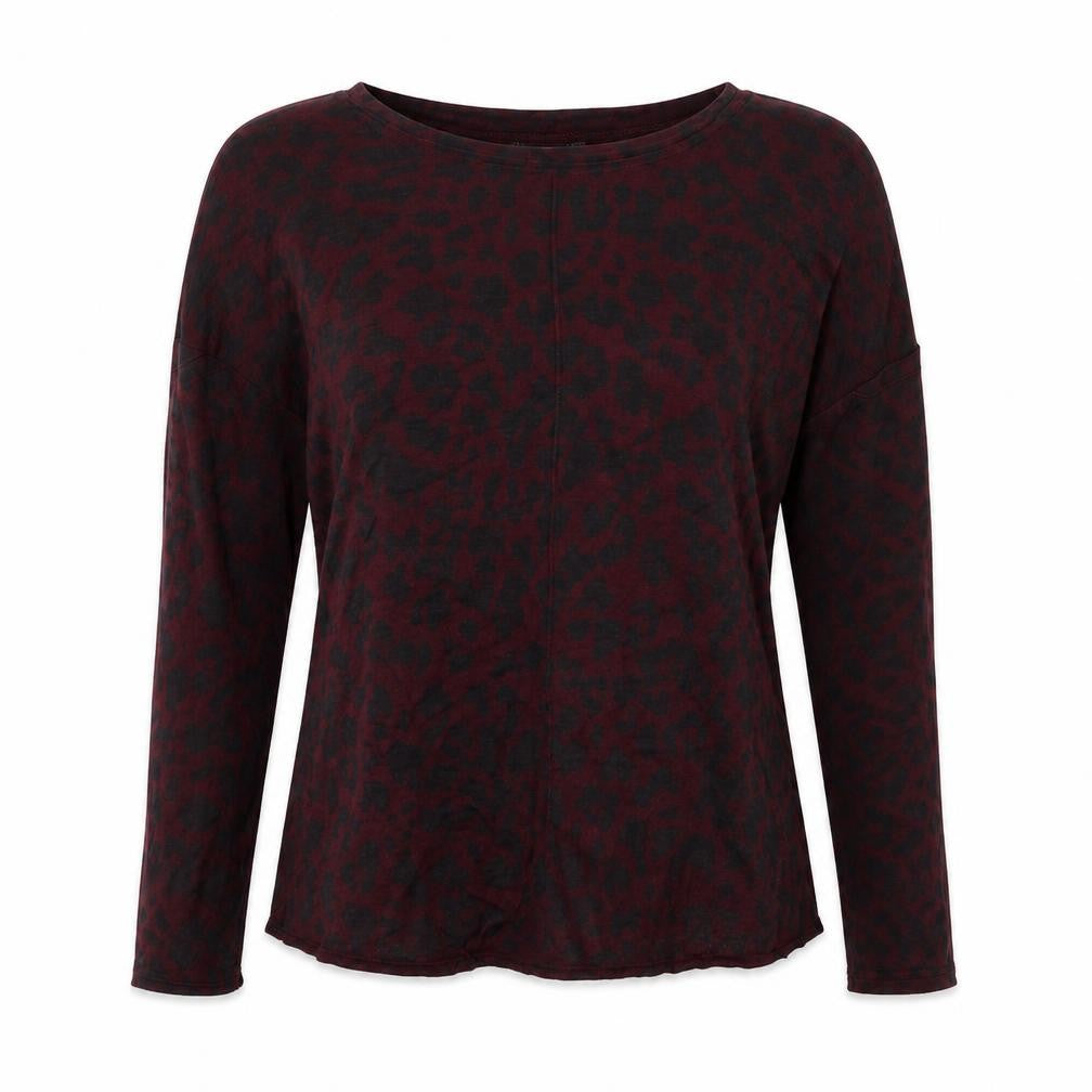 H&M Womens Purple Animal Print  Pullover Jumper Size M