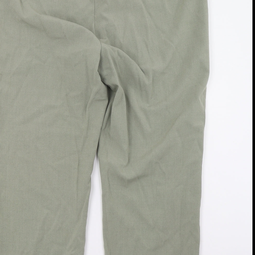Bonmarché Womens Green   Cropped Trousers Size 14 L21 in