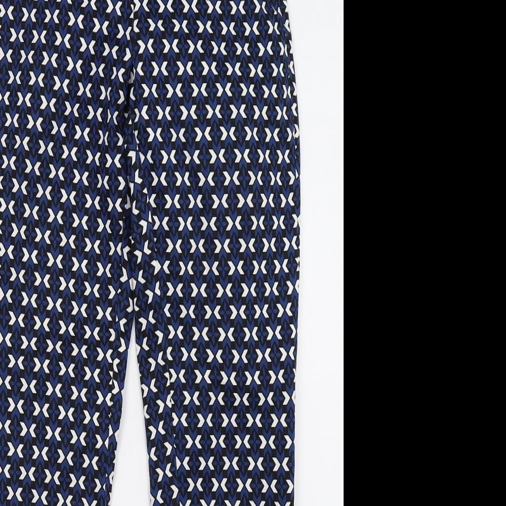 H&M Womens Blue   Trousers  Size 4 L26 in