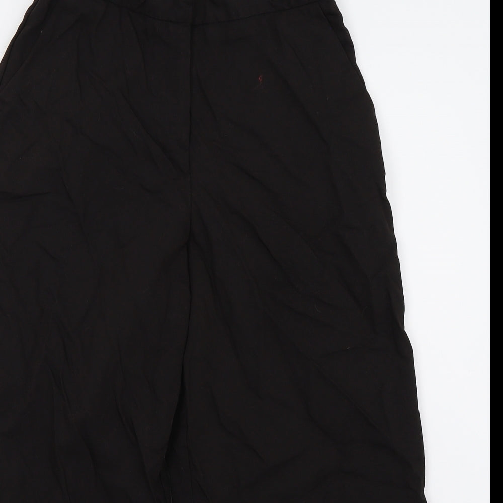 ASOS Womens Black   Cropped Trousers Size 6 L23 in