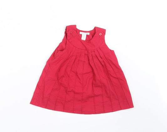 H&M Girls Red   A-Line  Size 9-12 Months