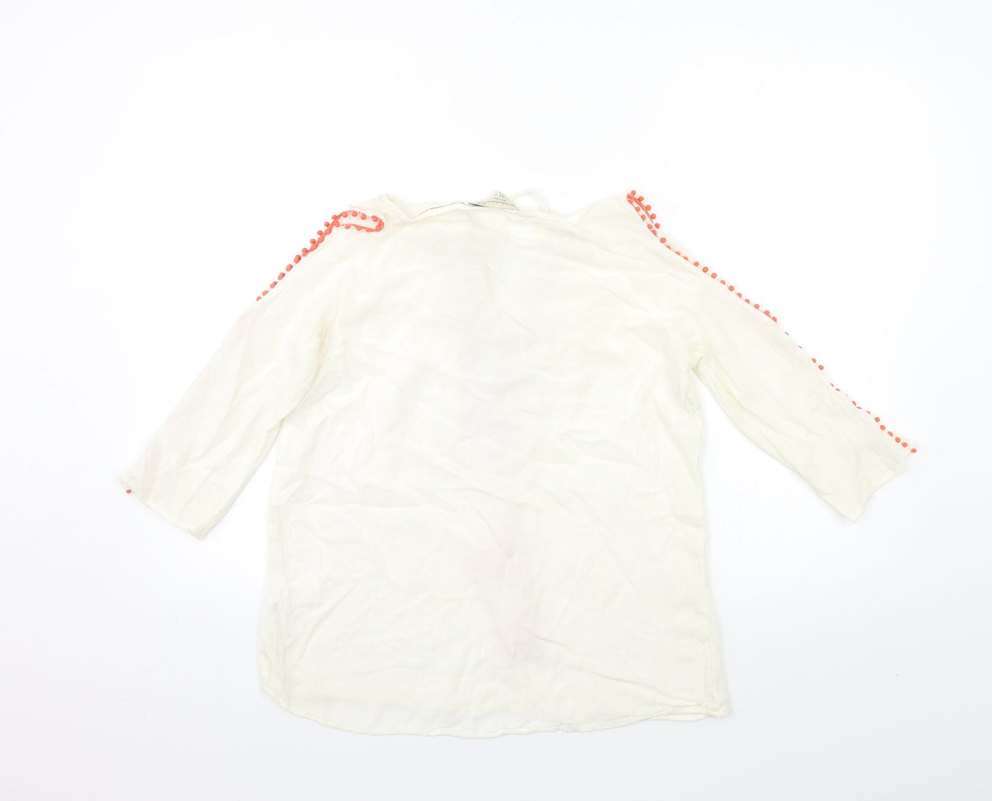 F&F Womens White   Basic Blouse Size 8