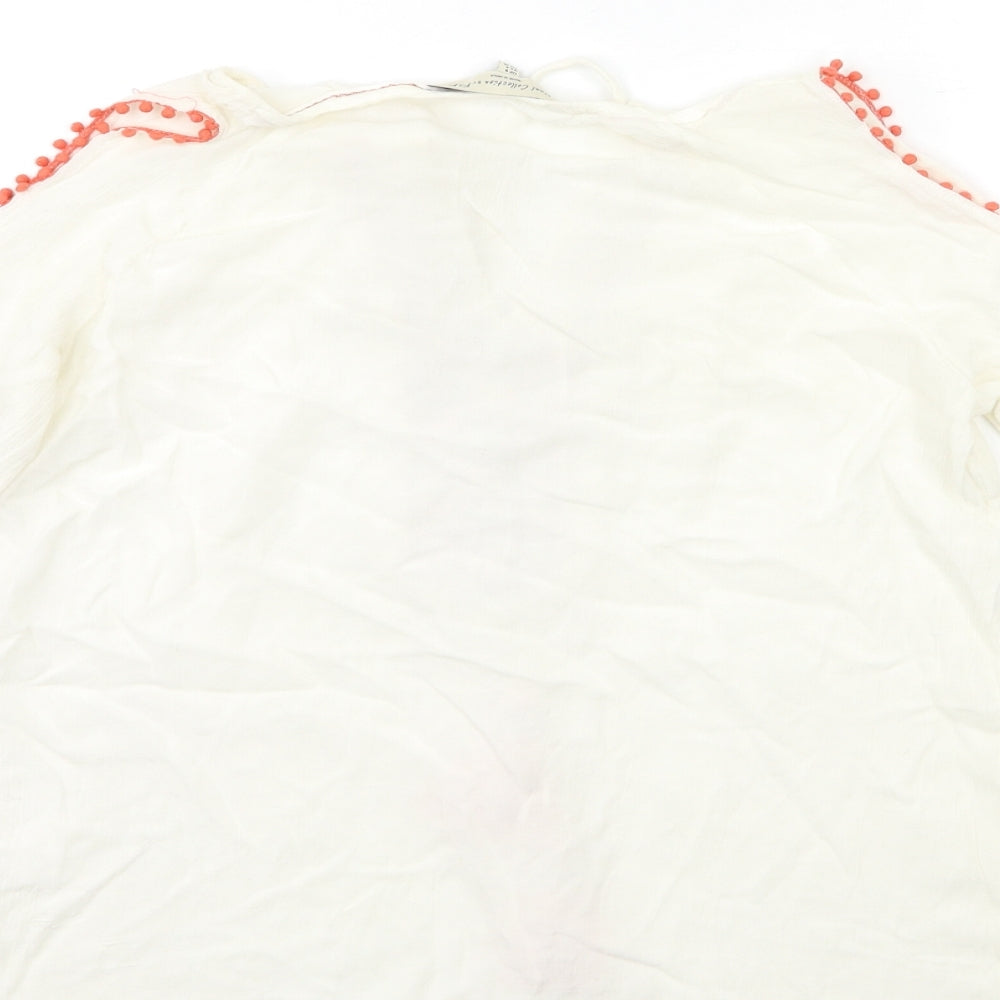 F&F Womens White   Basic Blouse Size 8