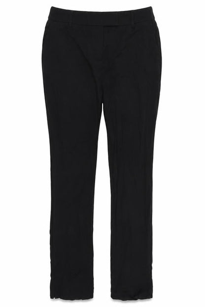 Front view of Papaya women’s black trousers, size UK 12, 30-inch leg