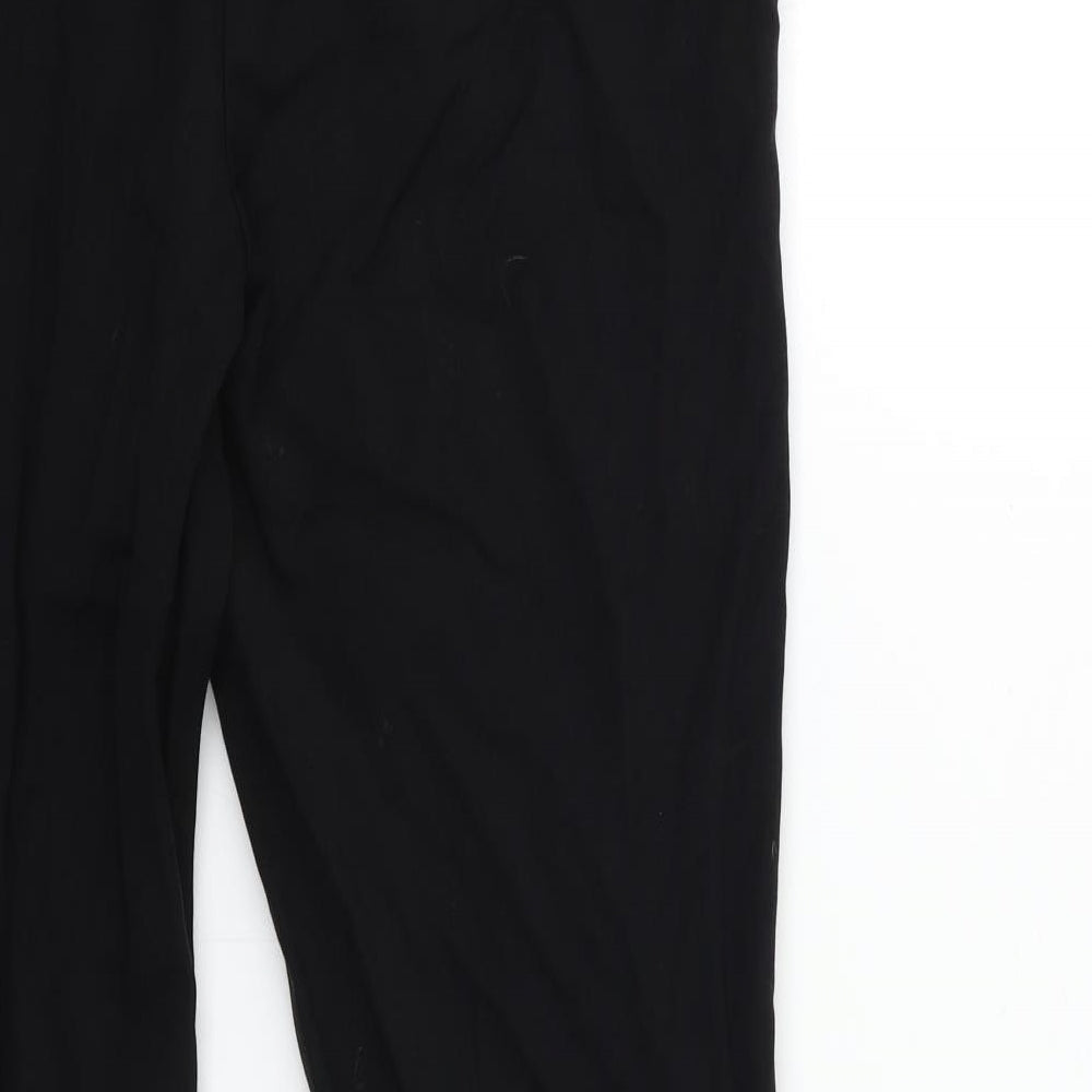 Papaya Womens Black   Trousers  Size 12 L30 in