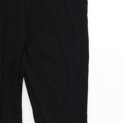 Brand and care label for Papaya women’s black trousers, size UK 12, 30-inch leg