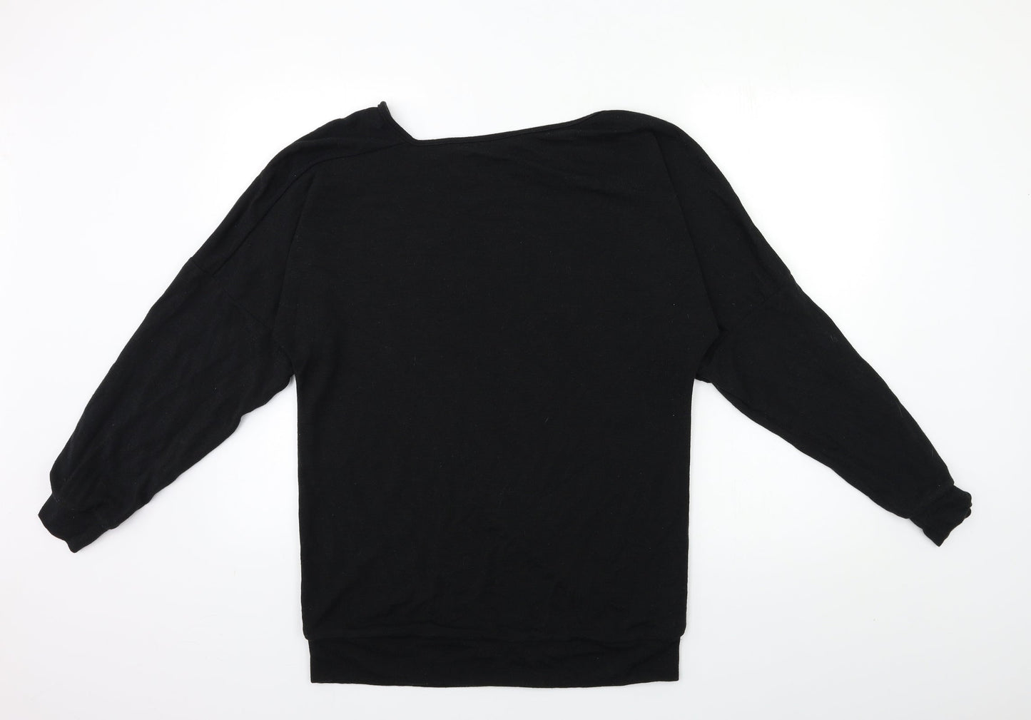 AURA Womens Black  Knit Pullover Jumper Size L