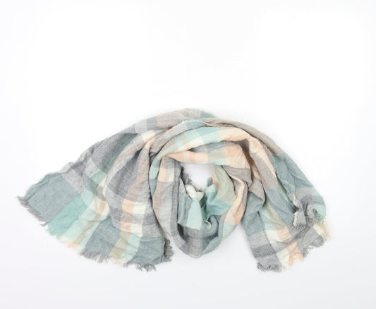 Preworn Womens Blue Check   Scarf