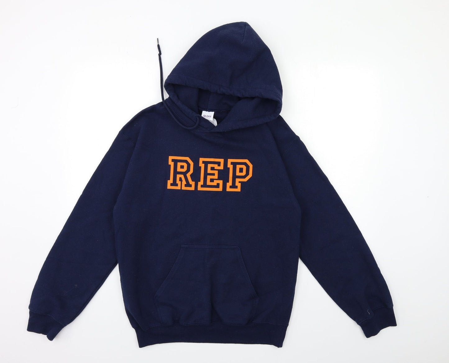 Gildan Mens Blue   Pullover Hoodie Size S