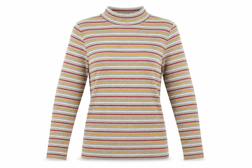 Papaya Womens Grey Striped  Pullover Jumper Size 14