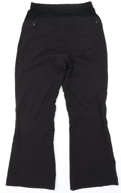 Back view of Red Herring women’s black trousers, size UK 10, 28-inch leg