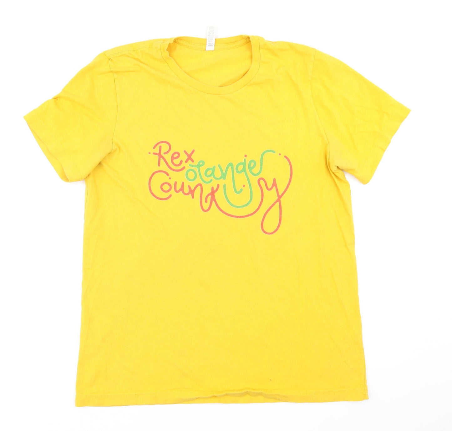 Canvas Mens Yellow    T-Shirt Size L