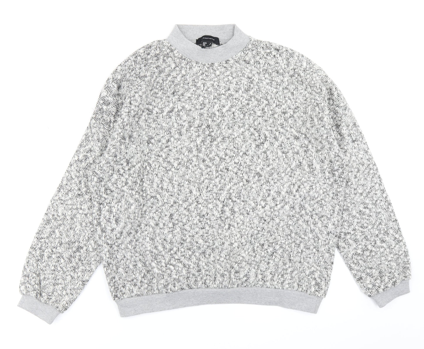 Atmosphere Womens Grey   Pullover Sweatshirt Size 8