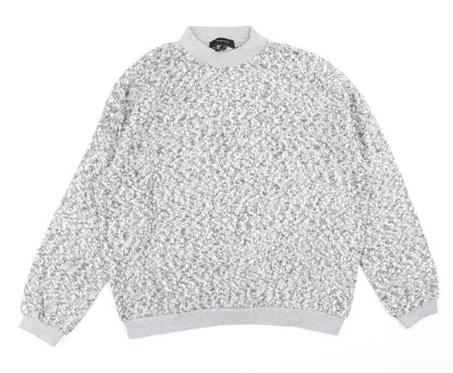 Additional front view of Atmosphere women’s grey pullover sweatshirt, size UK 8
