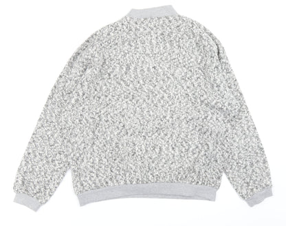 Back view of Atmosphere women’s grey pullover sweatshirt, size UK 8