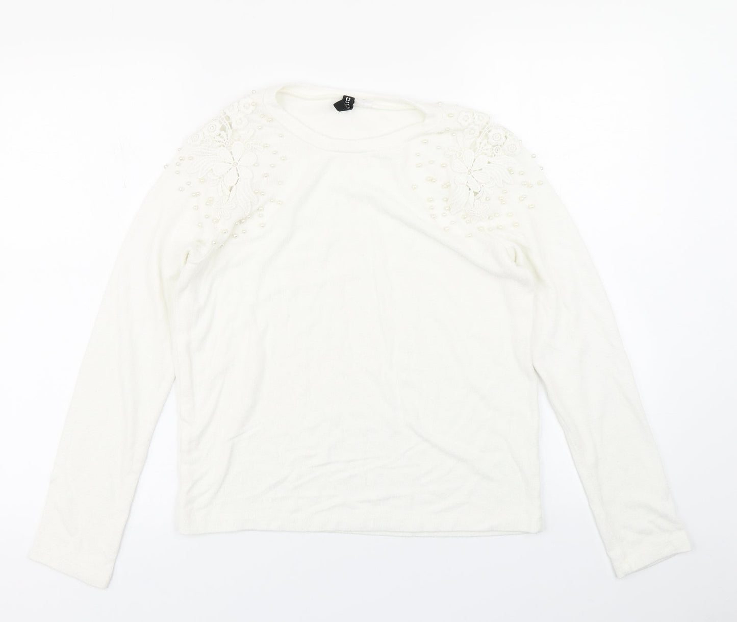 Divided Womens White   Basic T-Shirt Size S