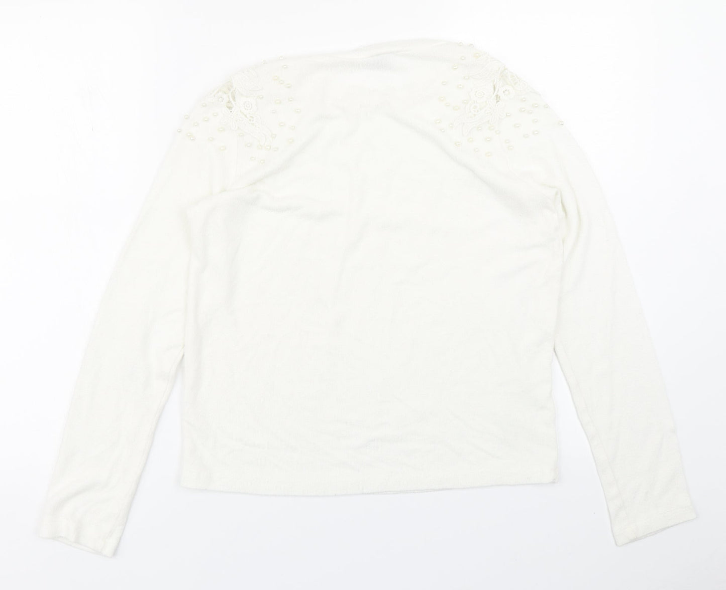 Divided Womens White   Basic T-Shirt Size S
