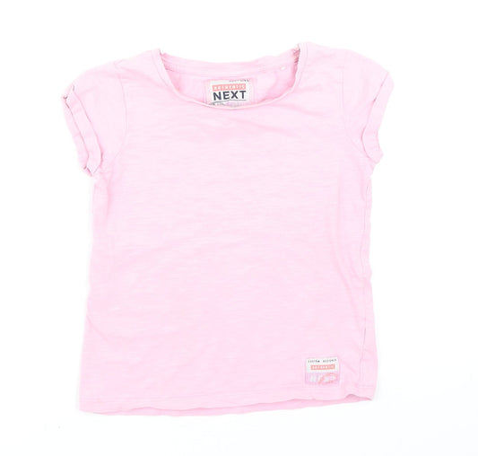 NEXT Girls Pink   Basic T-Shirt Size 6 Years
