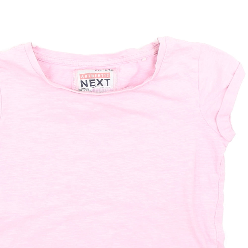 NEXT Girls Pink   Basic T-Shirt Size 6 Years