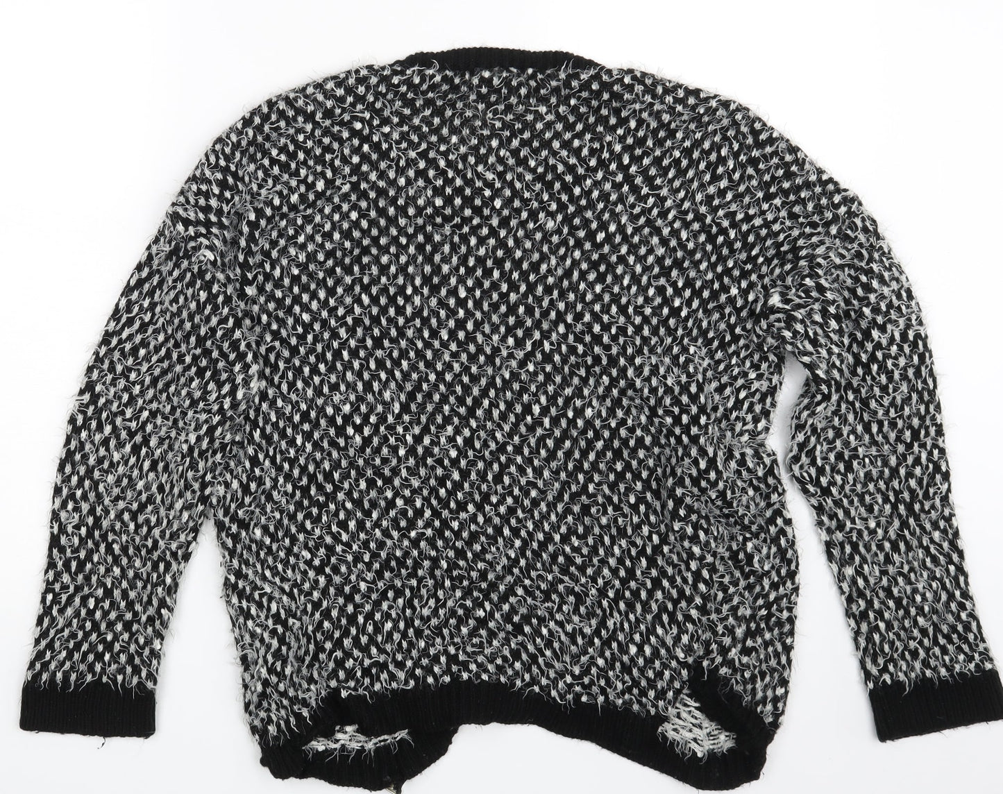 Rock & Rags Womens Black Polka Dot  Pullover Jumper Size M