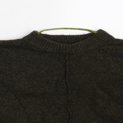 Close-up detail of Atmosphere women’s brown jumper, size UK 10