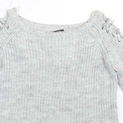 Quiz Womens Multicoloured Striped  Pullover Jumper Size L