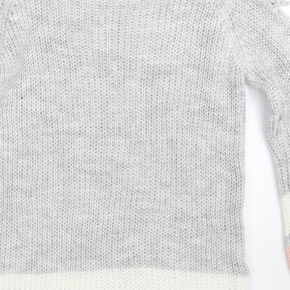Quiz Womens Multicoloured Striped  Pullover Jumper Size L