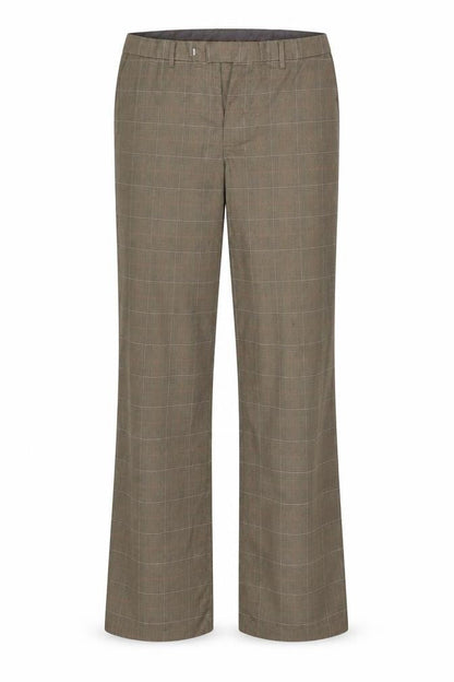 Preworn Womens Brown Striped  Trousers  One Size L33 in