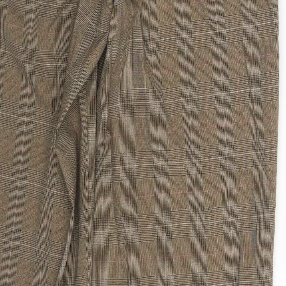 Preworn Womens Brown Striped  Trousers  One Size L33 in