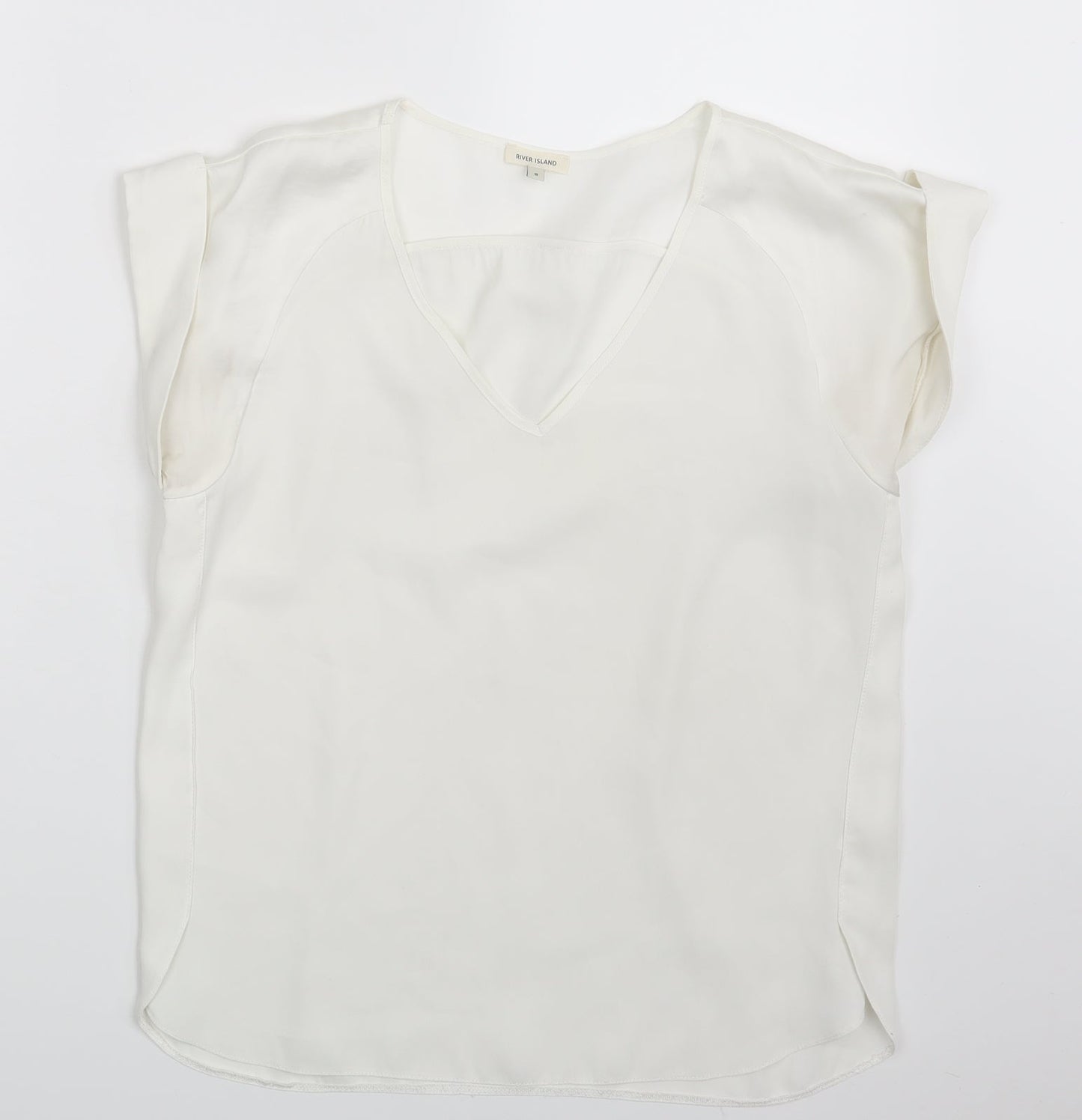 River Island Womens Ivory   Basic Blouse Size 8